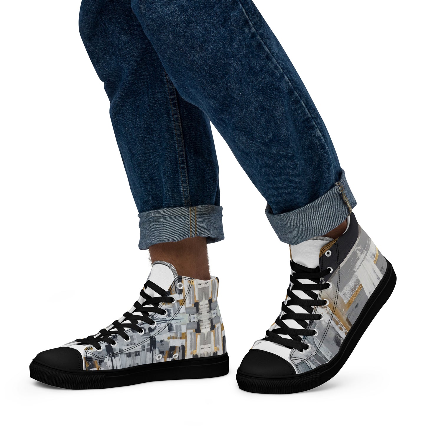 Men’s "Unpair" high top canvas shoes